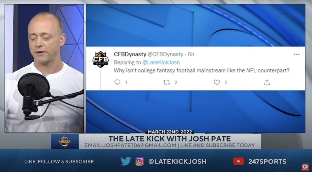 CFBDynasty on Late Kick w/ Josh Pate