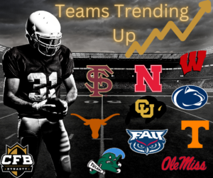 2023 College Football Teams Trending Up